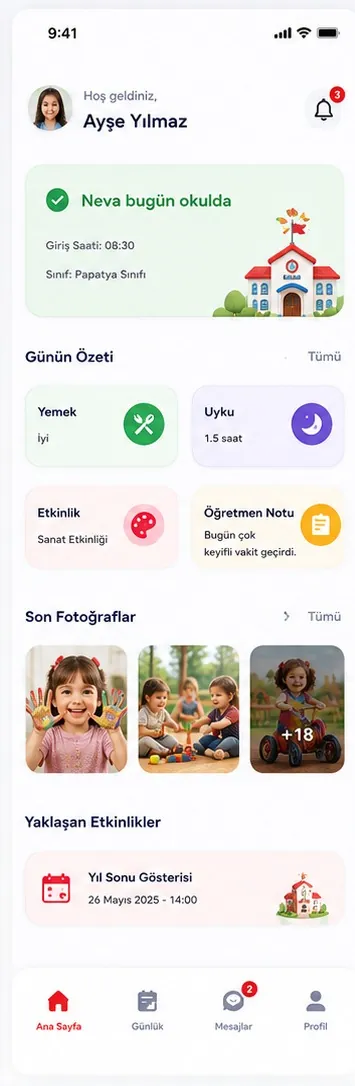 KRESUP okul öncesi yönetim platformu