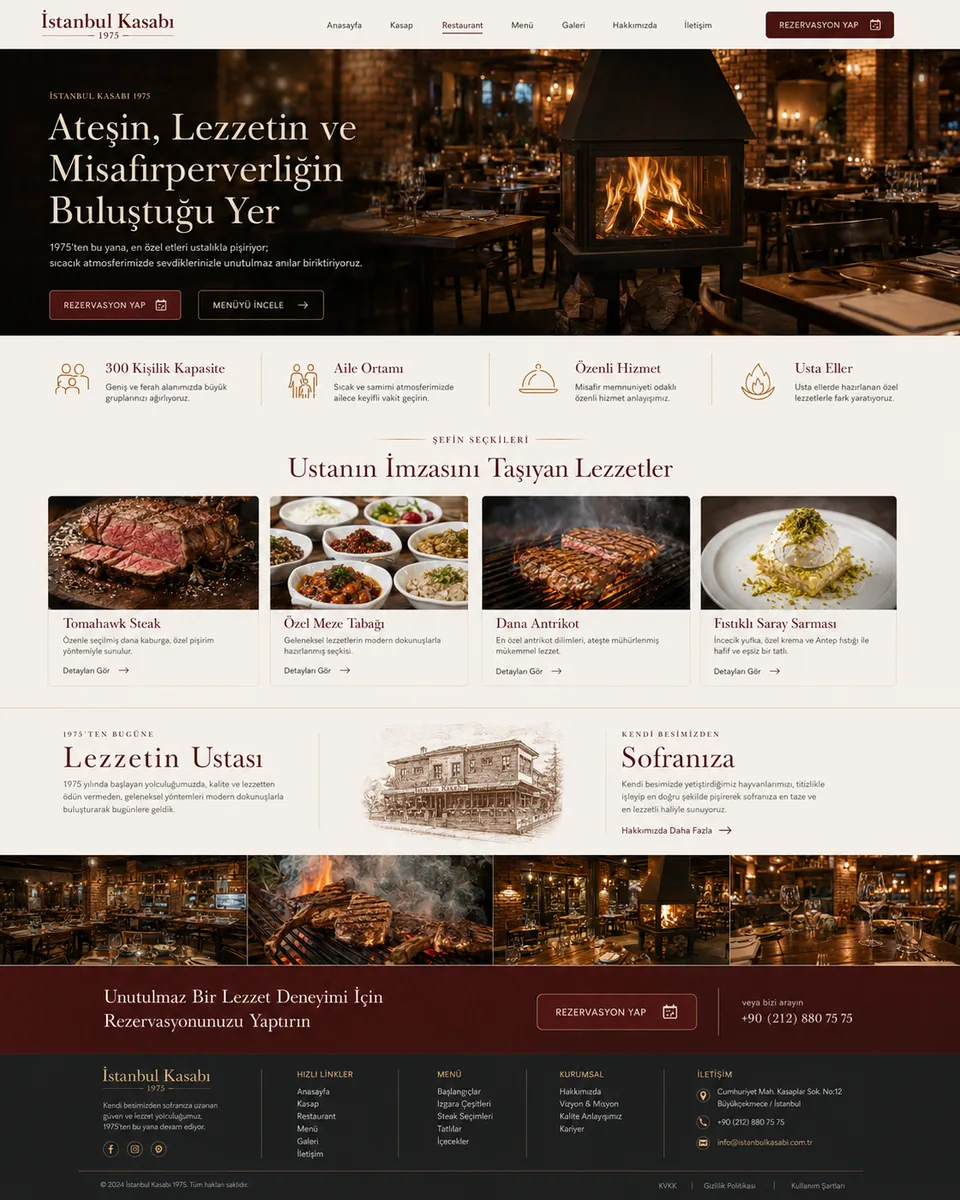İstanbul Kasabı web sitesi ana sayfası